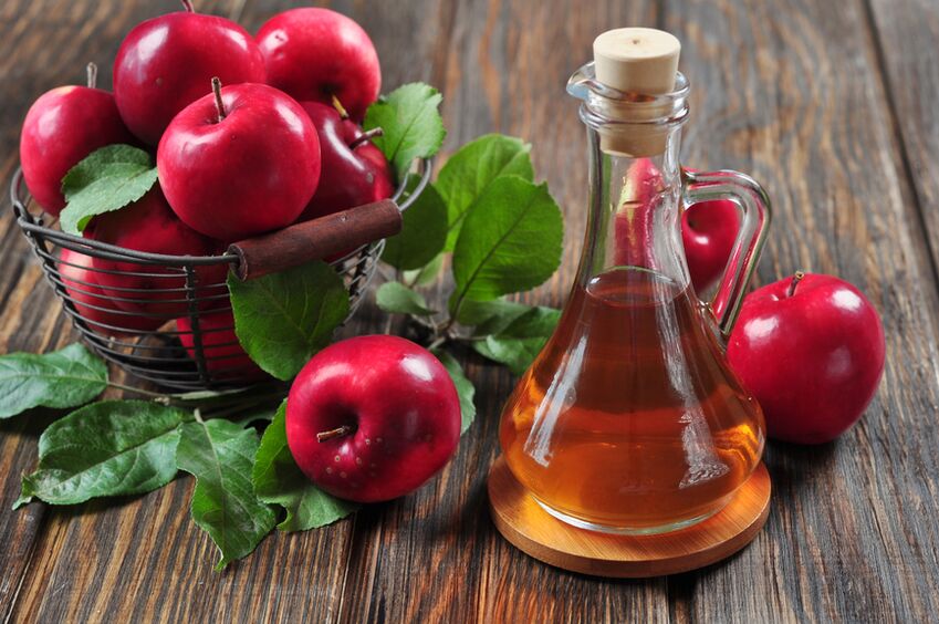 Apple vinegar from varicose veins